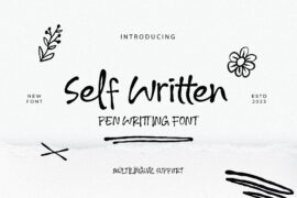 Self Written Demo Font