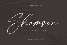 Shamson Signature Font