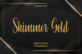 Shimmer Gold Demo Font