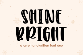 SHINE BRIGHT CLEAN Font