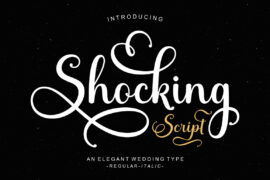 Shocking Script Font