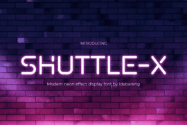 SHUTTLE-X Font