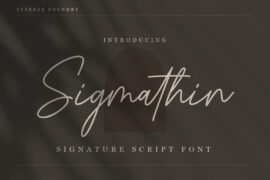 Sigmathin Font