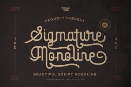 Sigmature Monoline DEMO Font