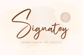 Signatey Free Font Family