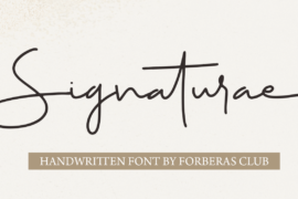 Signaturae Font