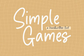 Simple Games Font