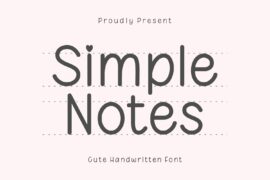 Simple Notes Font