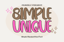 Simple Unique Font