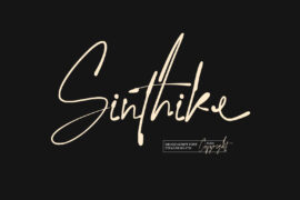 Sinthike DEMO Font