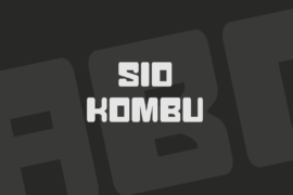 Sio Kombu Font