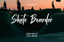 Skate Boarder Demo Font