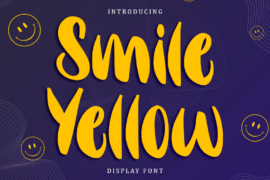 Smile Yellow – Personal Use Font