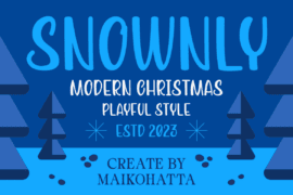 SNOWNLY Font