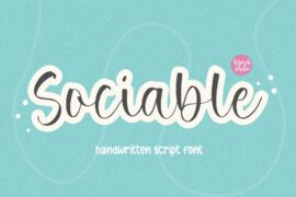 Sociable Font