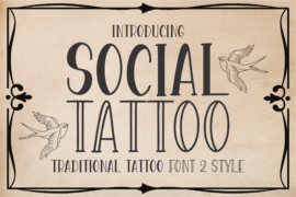 Social Tattoo Font Family