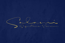 Solami Signature Font