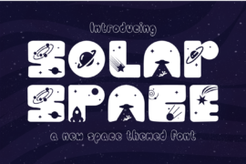 SOLAR SPACE DEMO Font