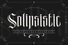 Solipsistic Font