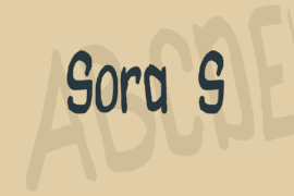 Sora S Font