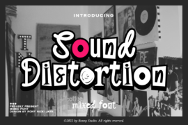Sound Distortion Font