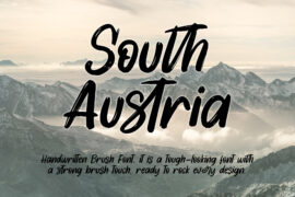 South Austria – Personal Use Font