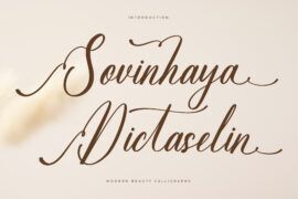 Sovinhaya Dictaselin DEMO VERSI Font Family