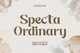 Specta Ordinary Demo Font