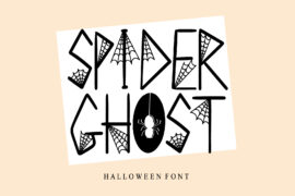SPIDER GHOST – Personal Use Font