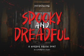 Spooky And Dreadful Font