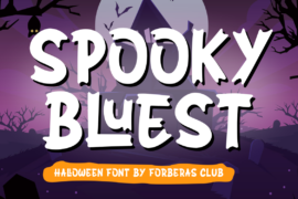 SPOOKY BLUEST Font