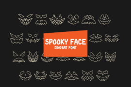 Spooky Face Font