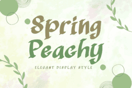 Spring Peachy Demo Font