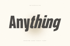 SS Anything Font