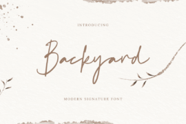 SS Backyard Font