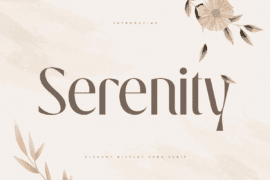 SS Serenity Font