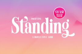 Standing Display Font