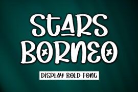 Stars Borneo – Personal Use Font