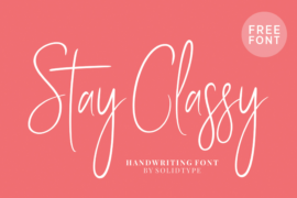 Stay Classy SLDT Font