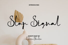 Stop Signal Demo Font