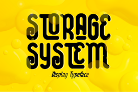 STORAGE SYSTEM DEMO Font