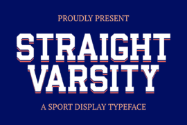 Straight Varsity Font