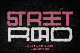 STREETROAD Font