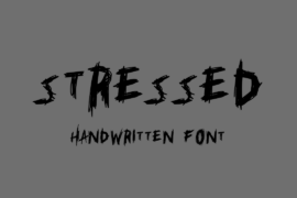 Stressed Font