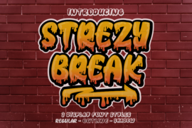 Strezy Break Regular Font