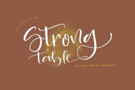 Strong table Font