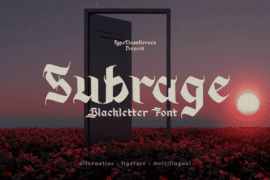 Subrage DEMO Font