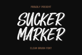 Sucker Marker Font