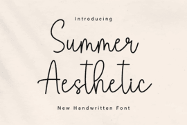 Summer Aesthetic Font
