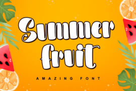 Summer Fruit-Personal use Font